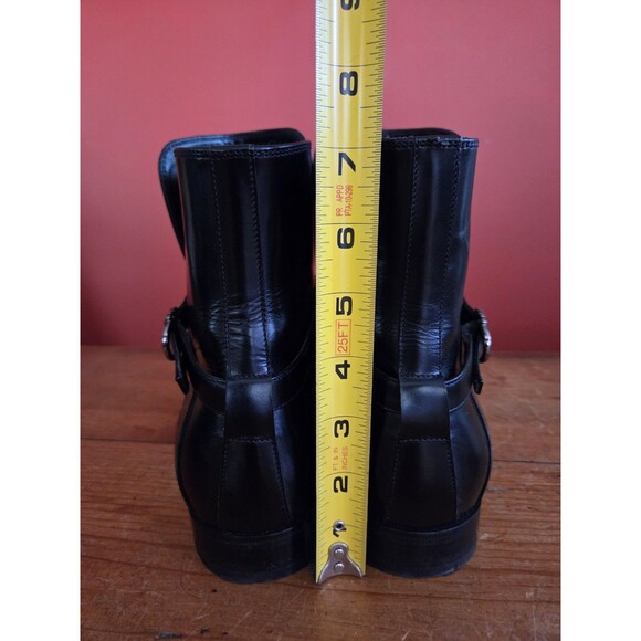 Salvatore Ferragamo Men\'s US 9D Black Leather Buckle Ankle Jodphur Boots EUC main image 9